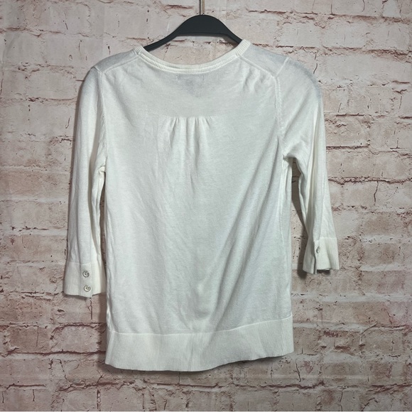 Gap cream button down cardigan size XS - Picture 3 of 6